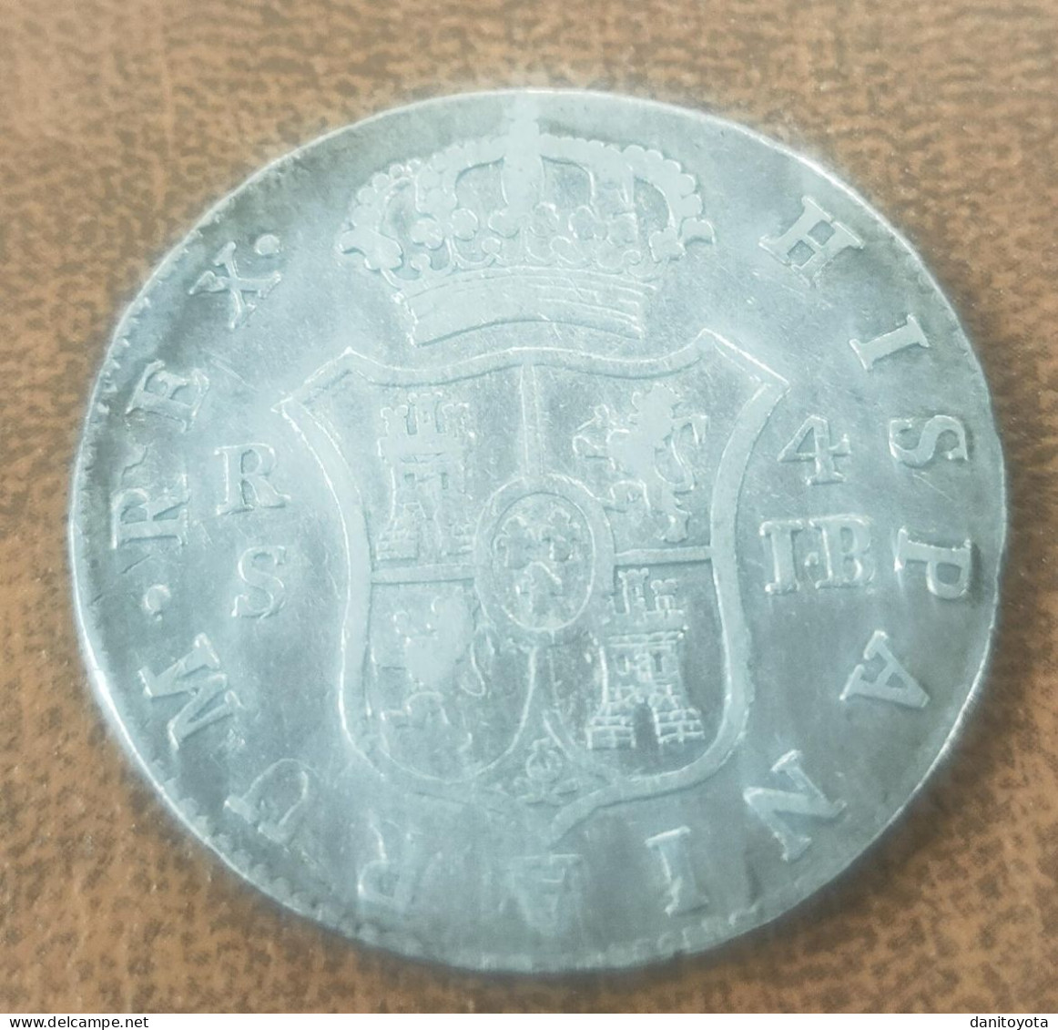 ESPAÑA. AÑO 1824. FERNANDO VII. 4 REALES PLATA SEVILLA JB. PESO 13,22 GR - Monnaies Provinciales