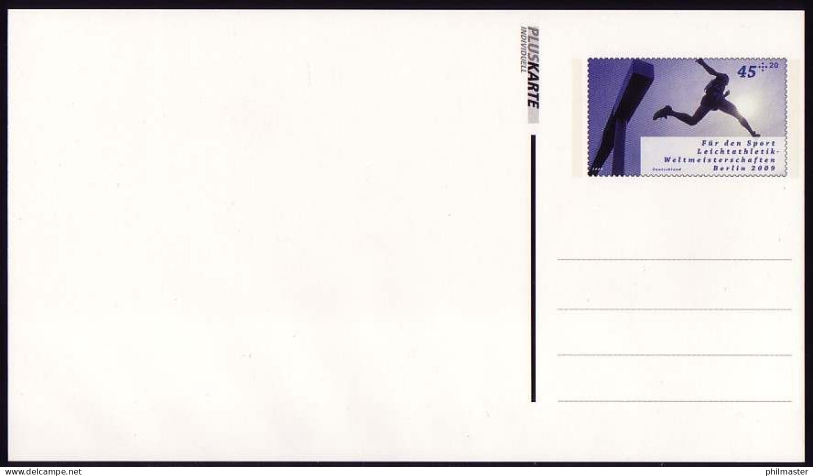 PSo 100BII Sporthilfe Hindernislauf, Digitaldruck ** - Postcards - Mint