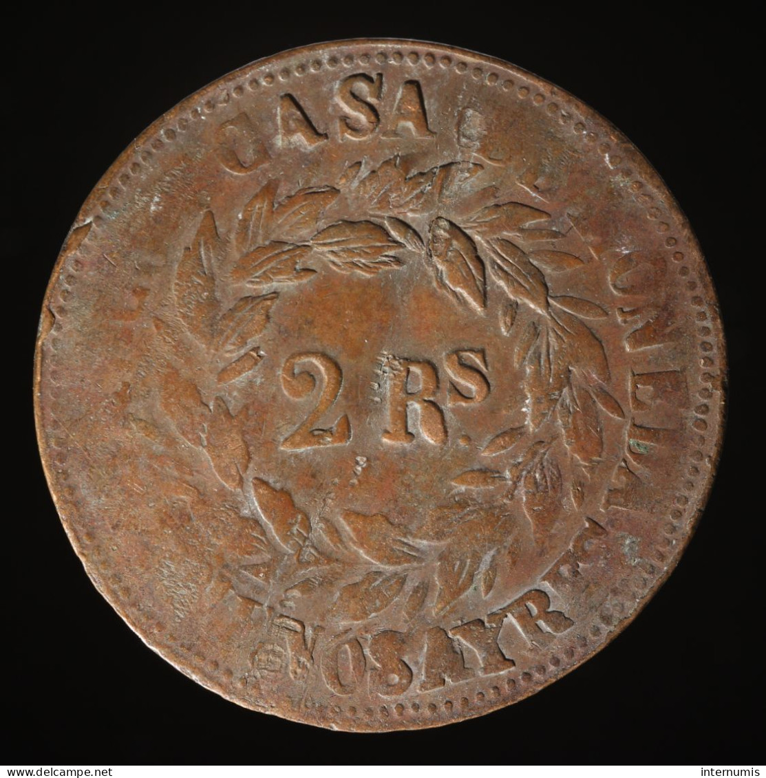  Argentine / Argentina, Buenos Aires, 2 Reales, 1860, , Cuivre (Copper), TB+ (VF),
KM#11, CJ# 23.2 - Argentine