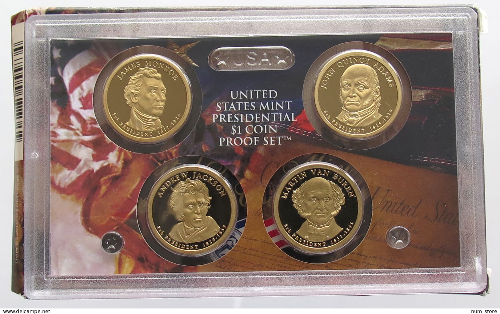 UNITED STATES OF AMERICA SET 4X DOLLAR 2008 PRESIDENTIAL PROOF #bs20 0017 - Proof Sets