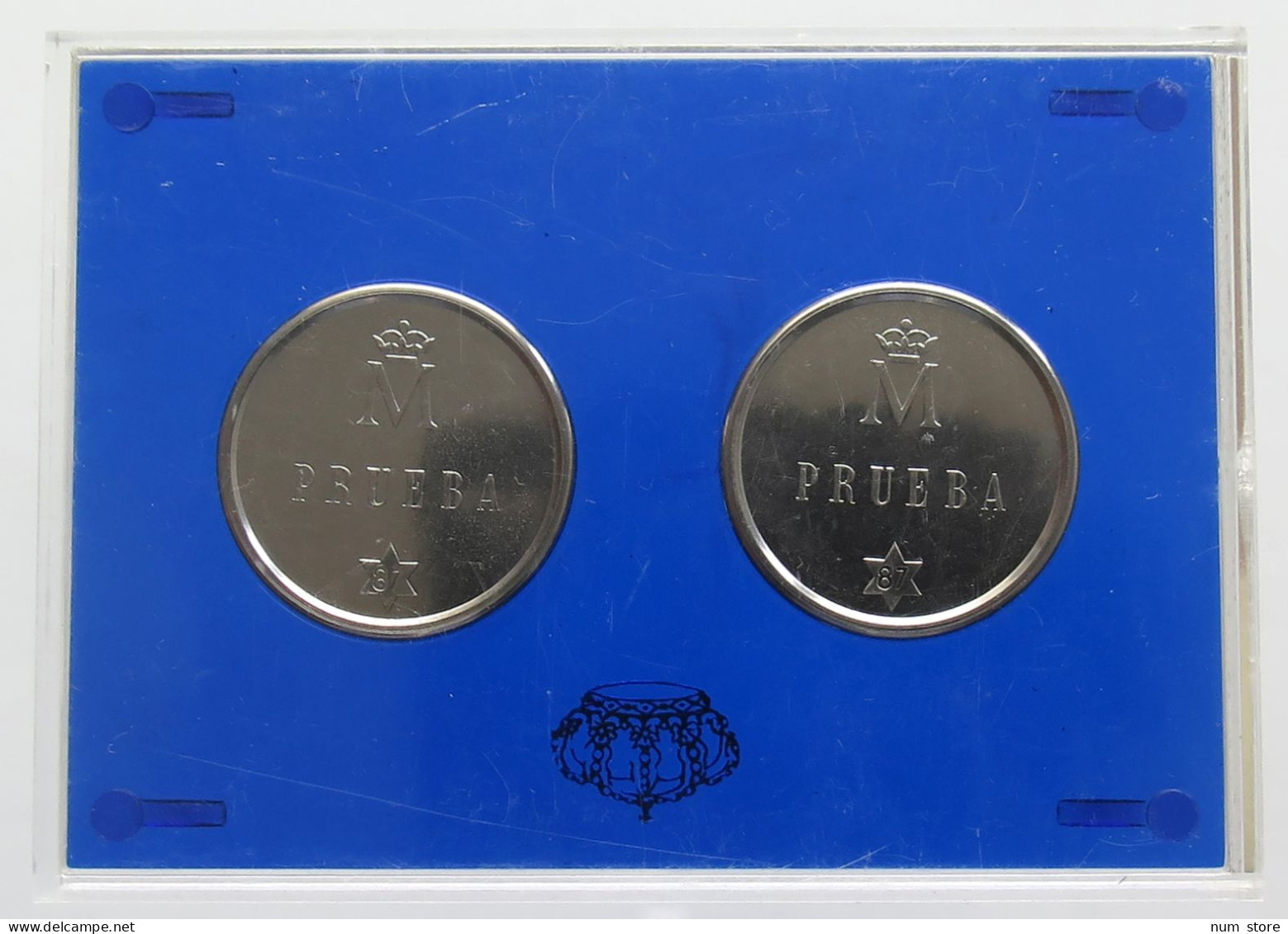 SPAIN 500 PESETAS 1987 PRUEBA SET PROOF #bs20 0037 - 500 Peseta