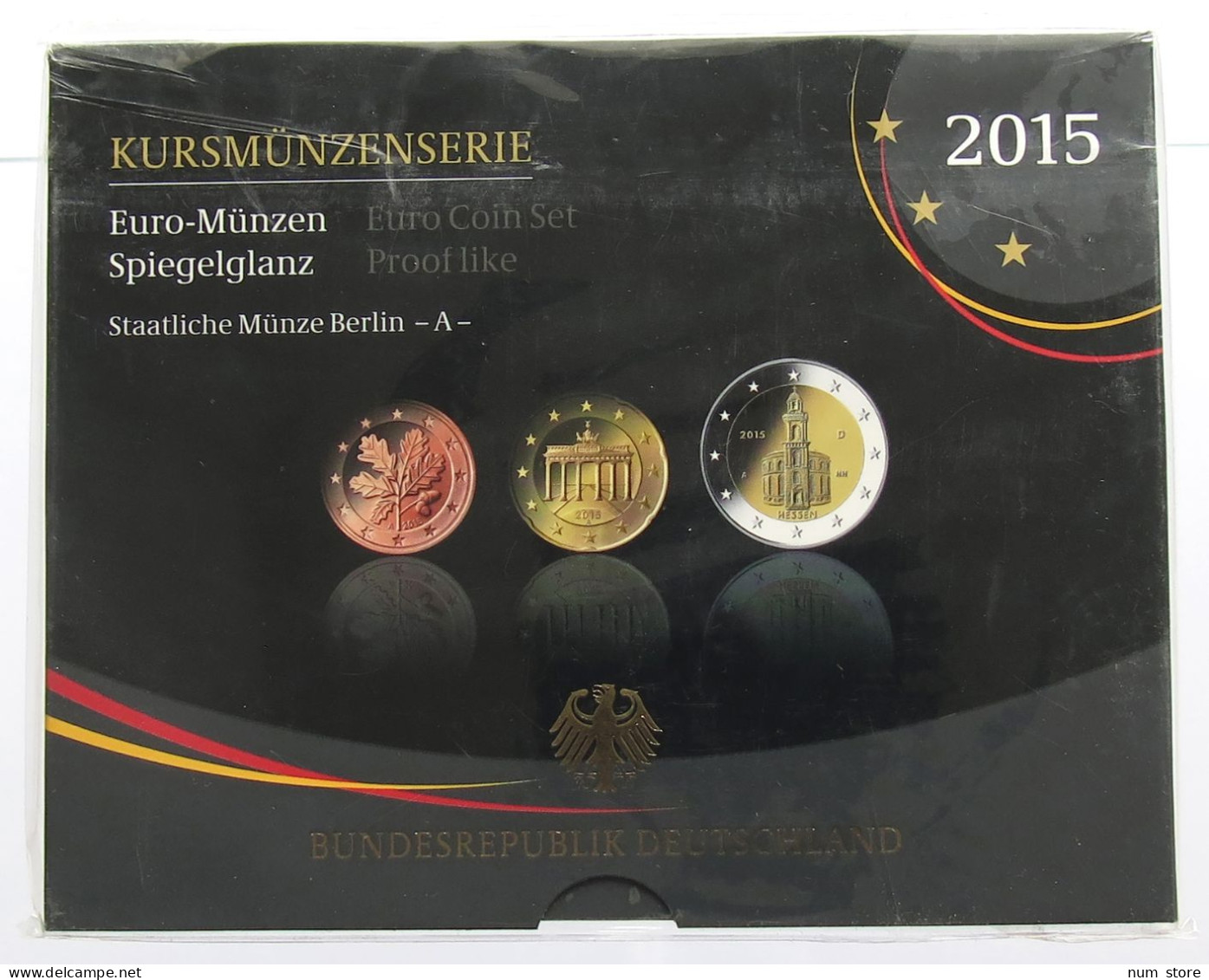 GERMANY BRD BRD SET 2015 A 1CENT - 2EURO #bs19 0029 - Münz- Und Jahressets