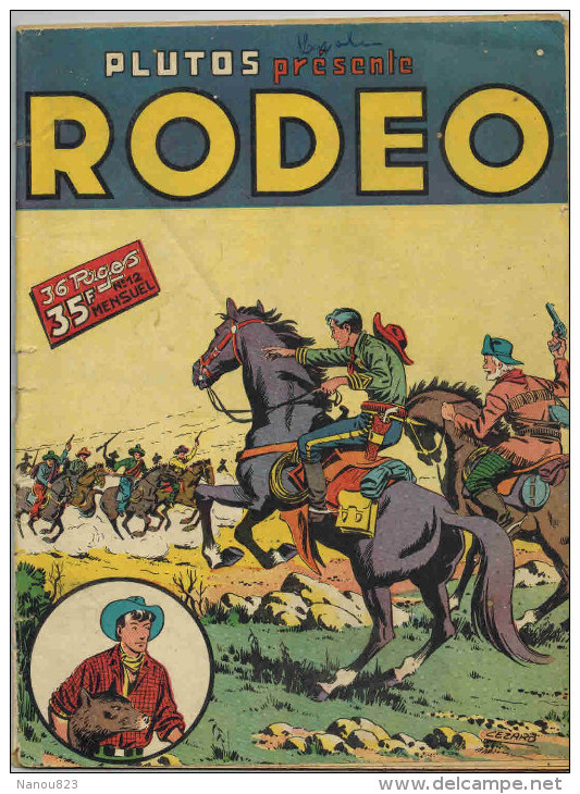 PLUTOS RODEO RARE N° 12 Mensuel DE Aout 1952 TBE LUG - Rodeo