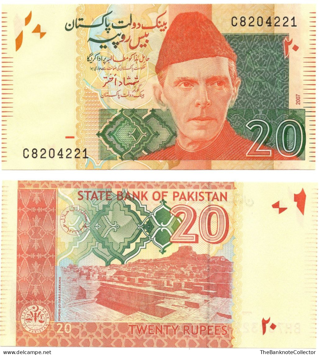 Pakistan 20 Rupees 2010 P-55 UNC - Pakistan