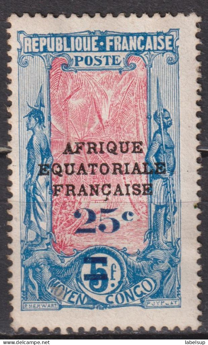 Timbre Neuf* Du Congo Français De 1924 YT 90 MI 43 MH - Nuevos