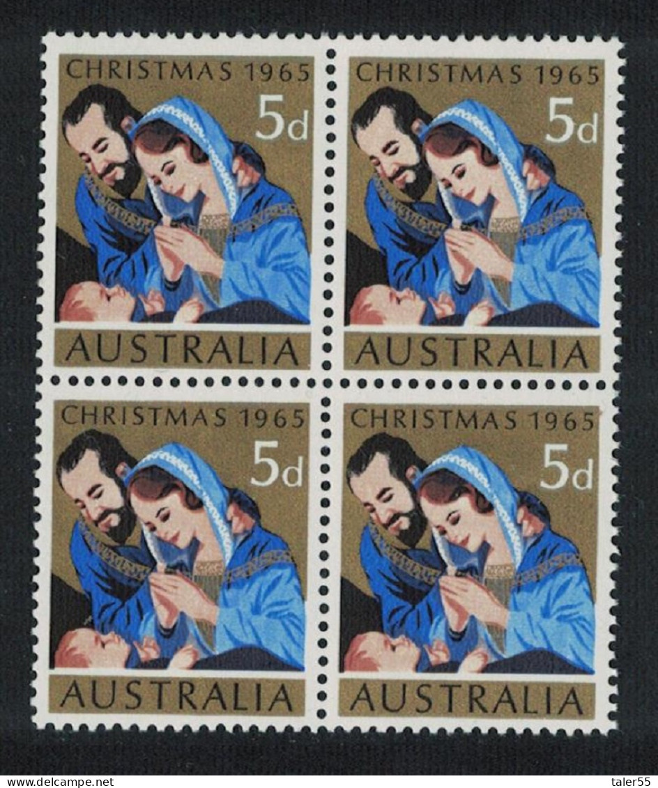 Australia Christmas Block Of 4 1965 MNH SG#381 - Mint Stamps