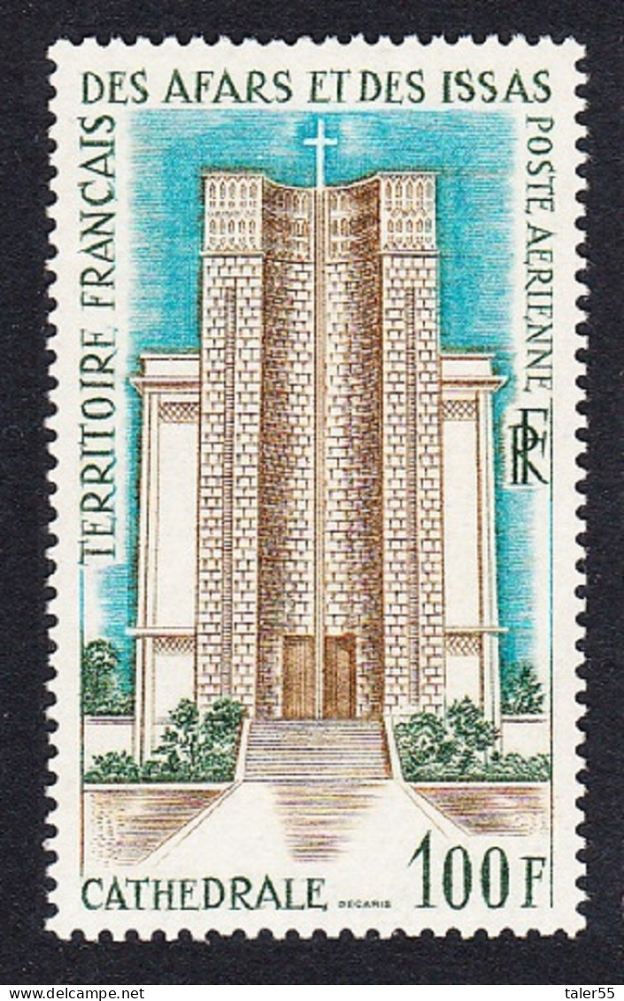 Afar And Issa Djibouti Cathedral 100F 1969 MNH SG#531 MI#25 Sc#C54 - Ungebraucht