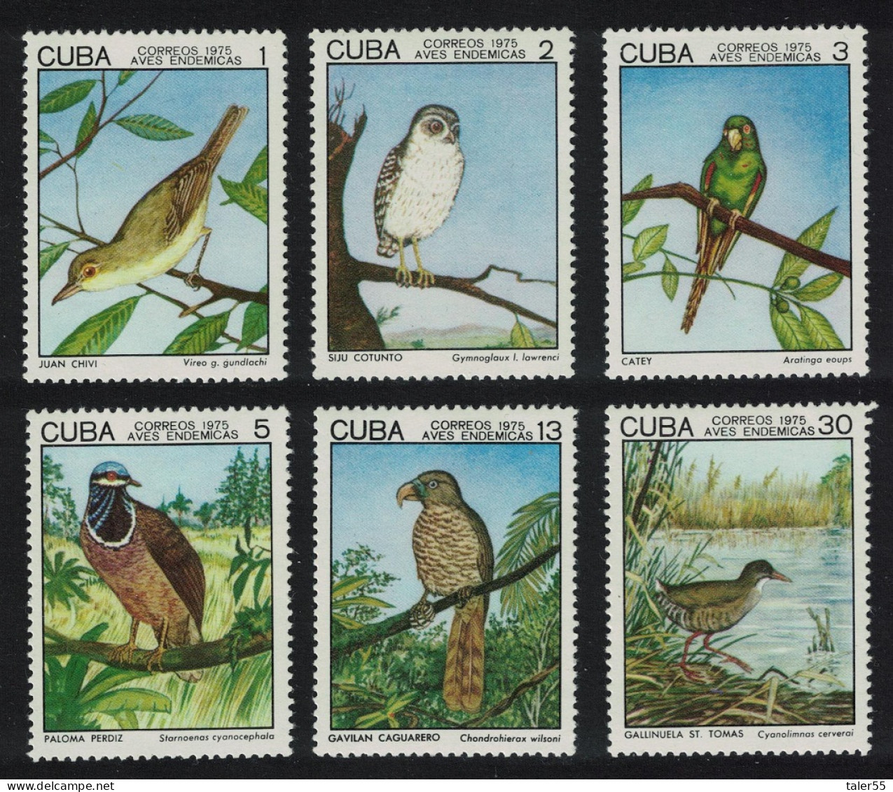 Caribic Birds 1st Series 6v 1975 MNH SG#2214-2219 - Ungebraucht