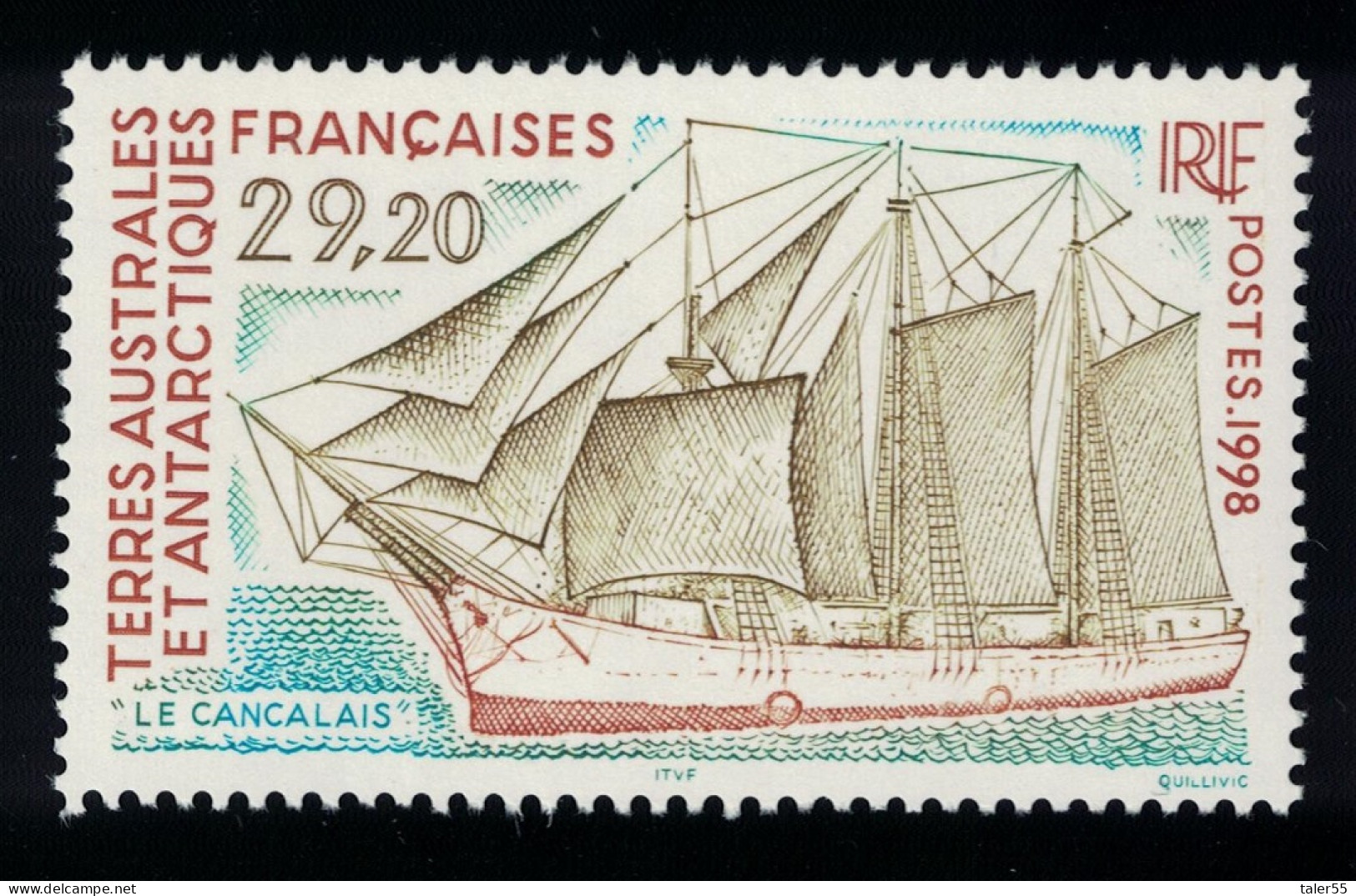 FSAT TAAF 'Le Cancalais' Schooner 1998 MNH SG#391 MI#385 - Neufs