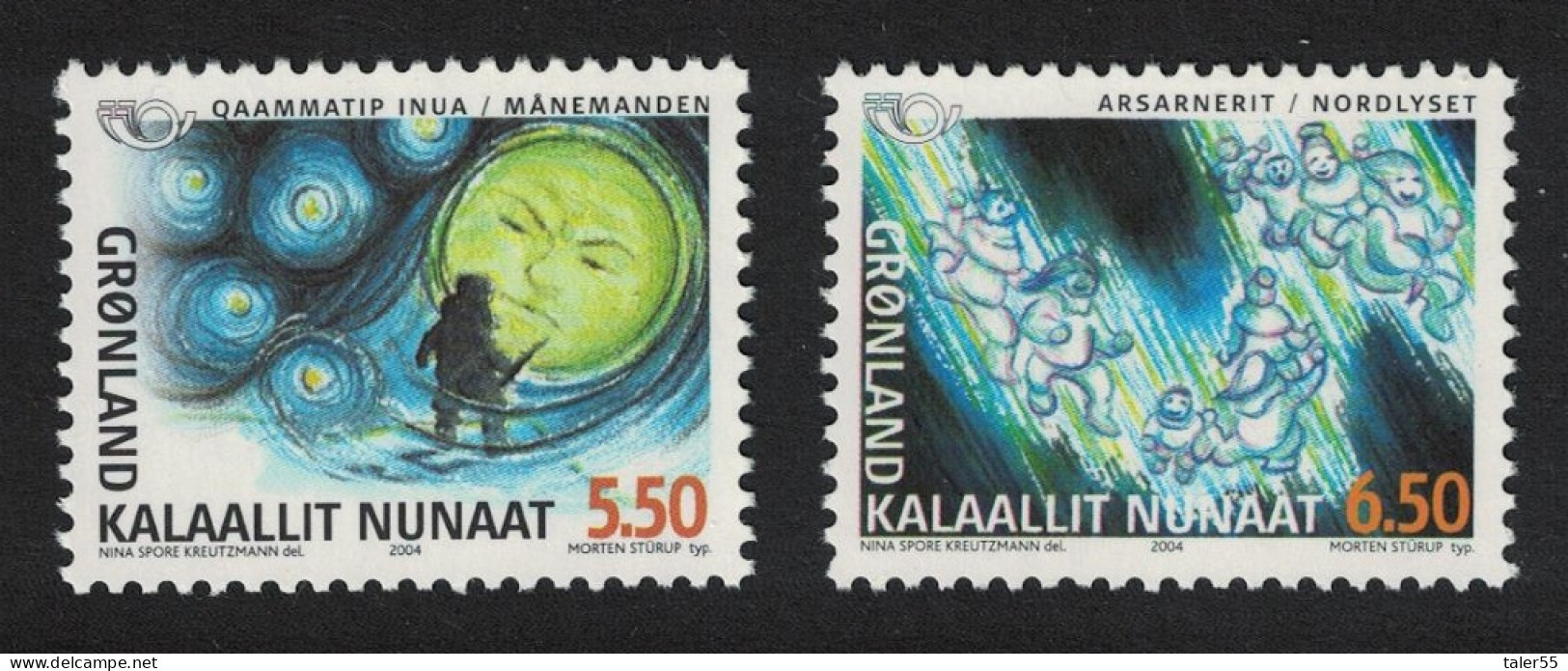Greenland Nordic Mythology 2v 2004 MNH SG#442-443 - Unused Stamps