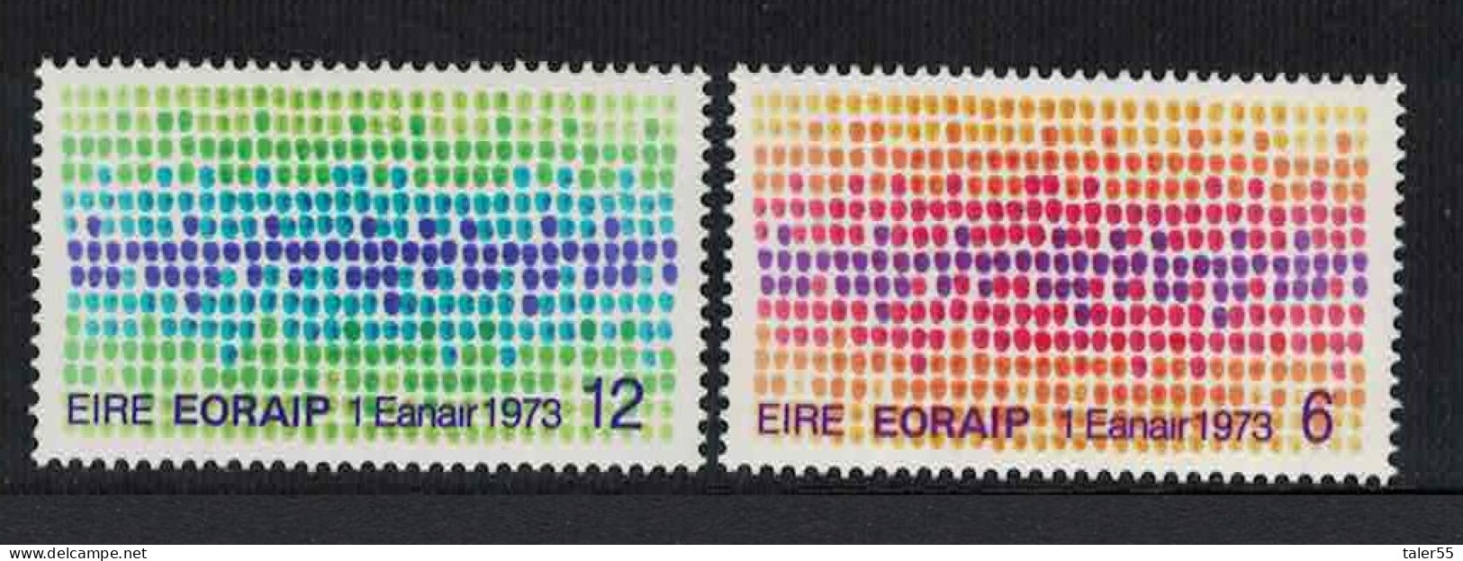 Ireland Entry Into European Communities 2v 1973 MNH SG#325-326 - Ungebraucht