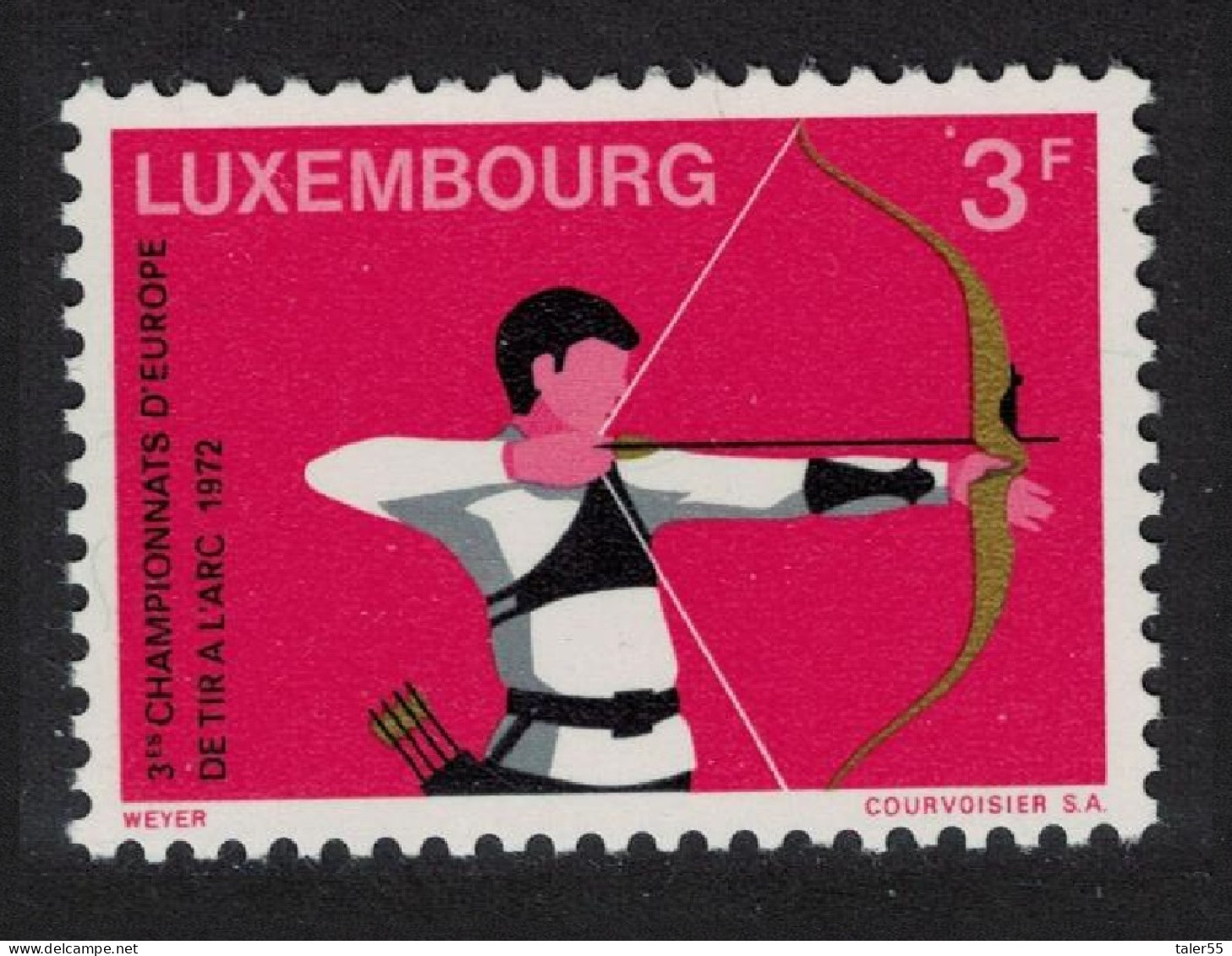 Luxembourg Archery Championships 1972 MNH SG#892 - Neufs