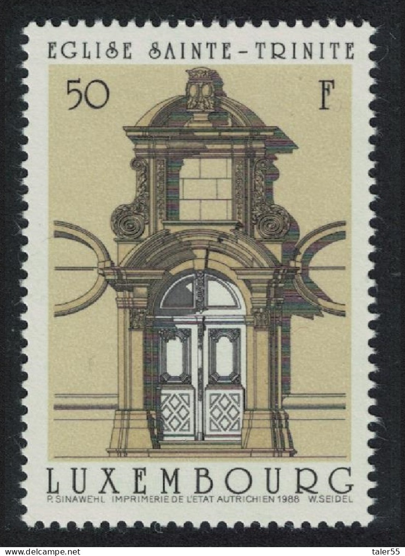 Luxembourg Holy Trinity Church Doorways 1988 MNH SG#1235 MI#1206 - Unused Stamps