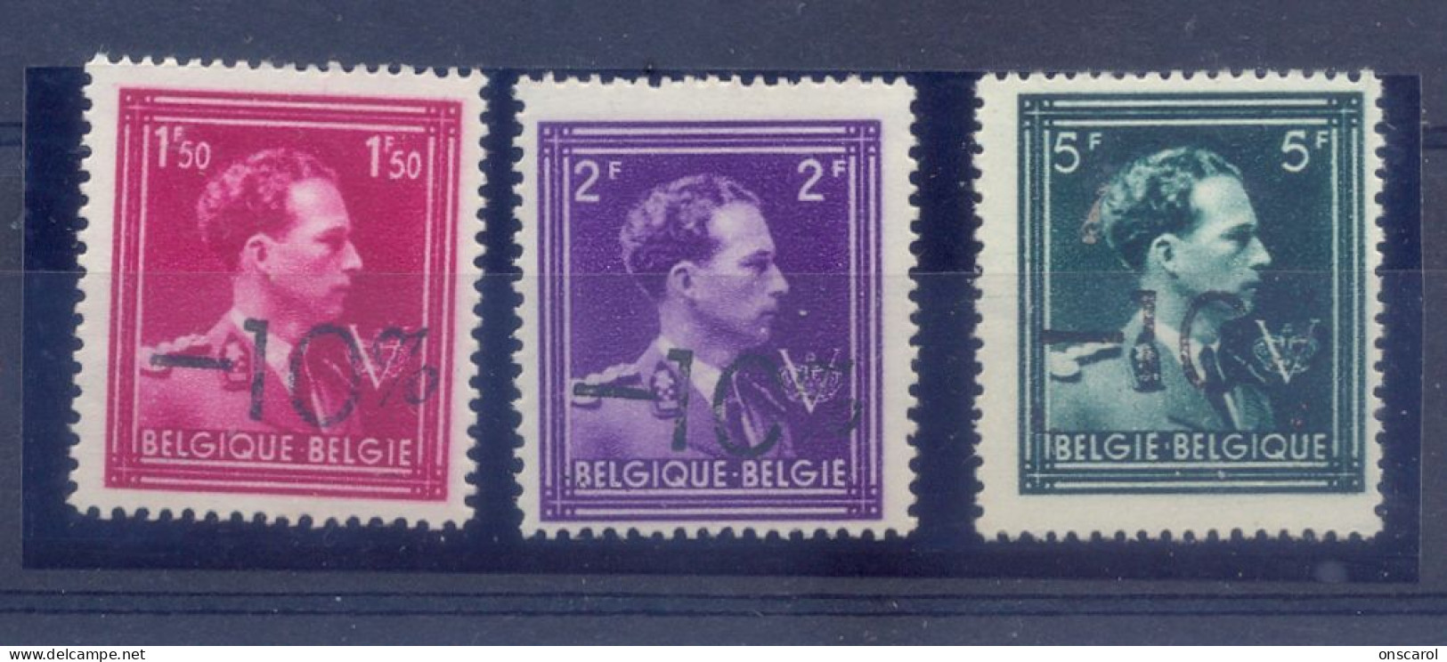 724N/724P Postgaaf ** MNH Prachtig Afstempeling Oostende - 1946 -10%