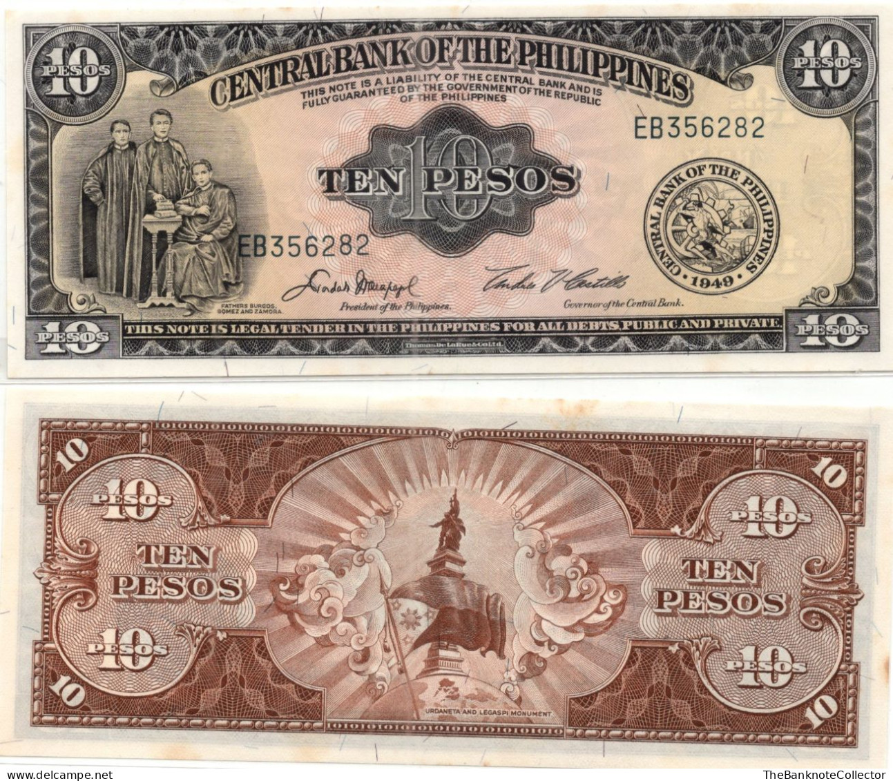 Philippines 10 Peso ND 1949 P-137 UNC - Philippinen