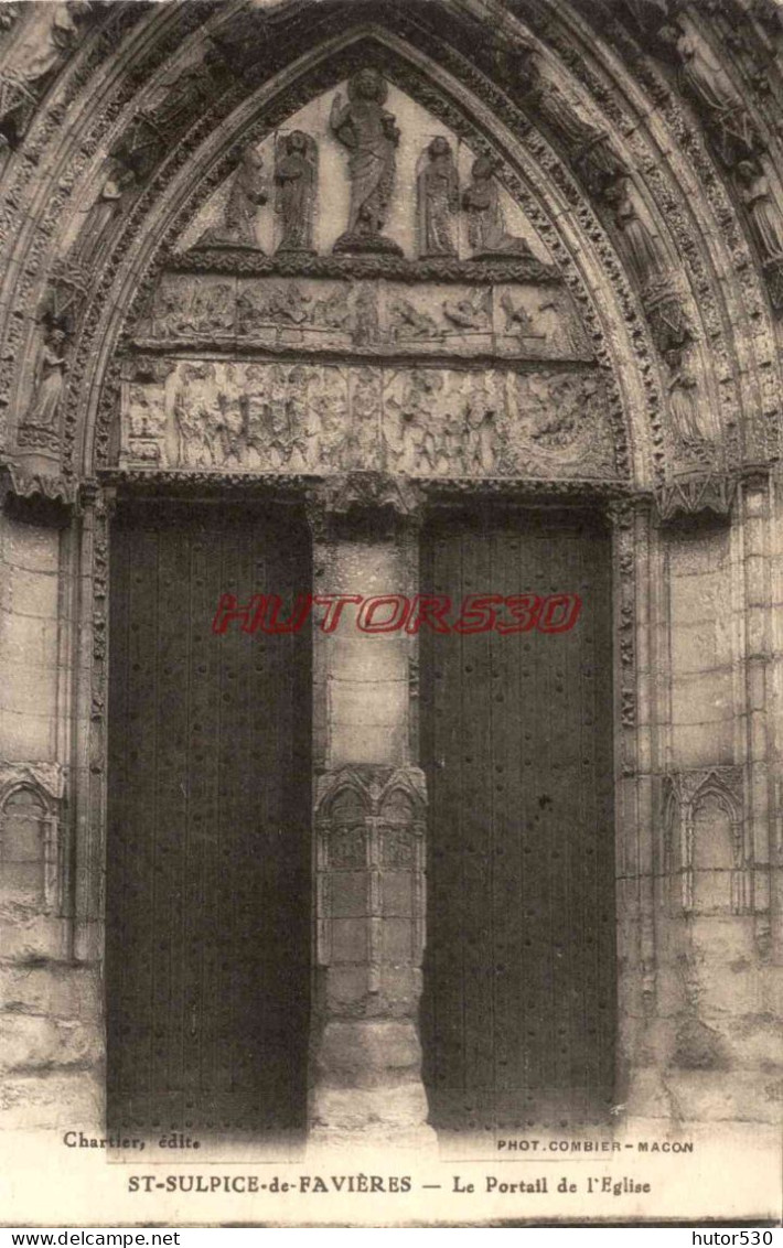 CPA SAINT SULPICE DE FAVIERES - 91 - LE PORTAIL DE L'EGLISE - Saint Sulpice De Favieres