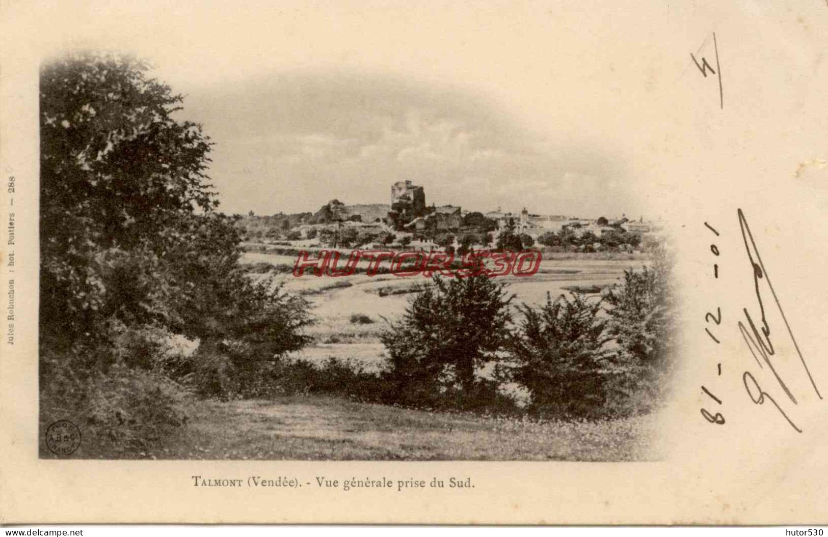 CPA TALMONT - VENDEE - VUE GENERALE - Talmont Saint Hilaire