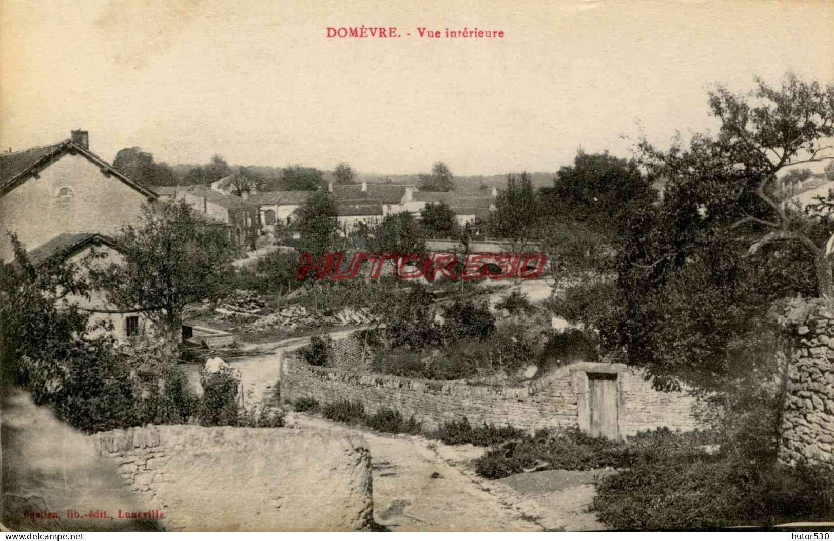 CPA DOMEVRE - 54 - VUE INTERIEURE - Domevre En Haye