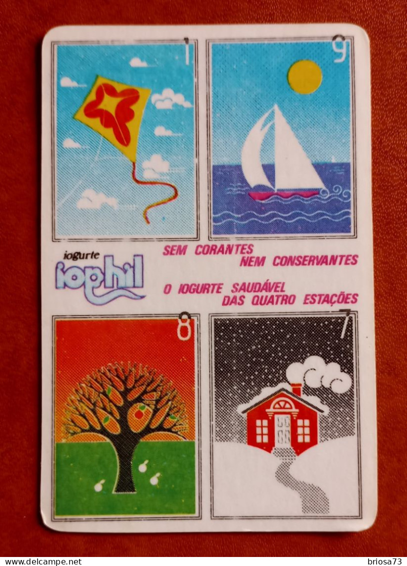 Petit Calendrier De Poche Yaourt Iophil.  Portugal - Klein Formaat: 1981-90