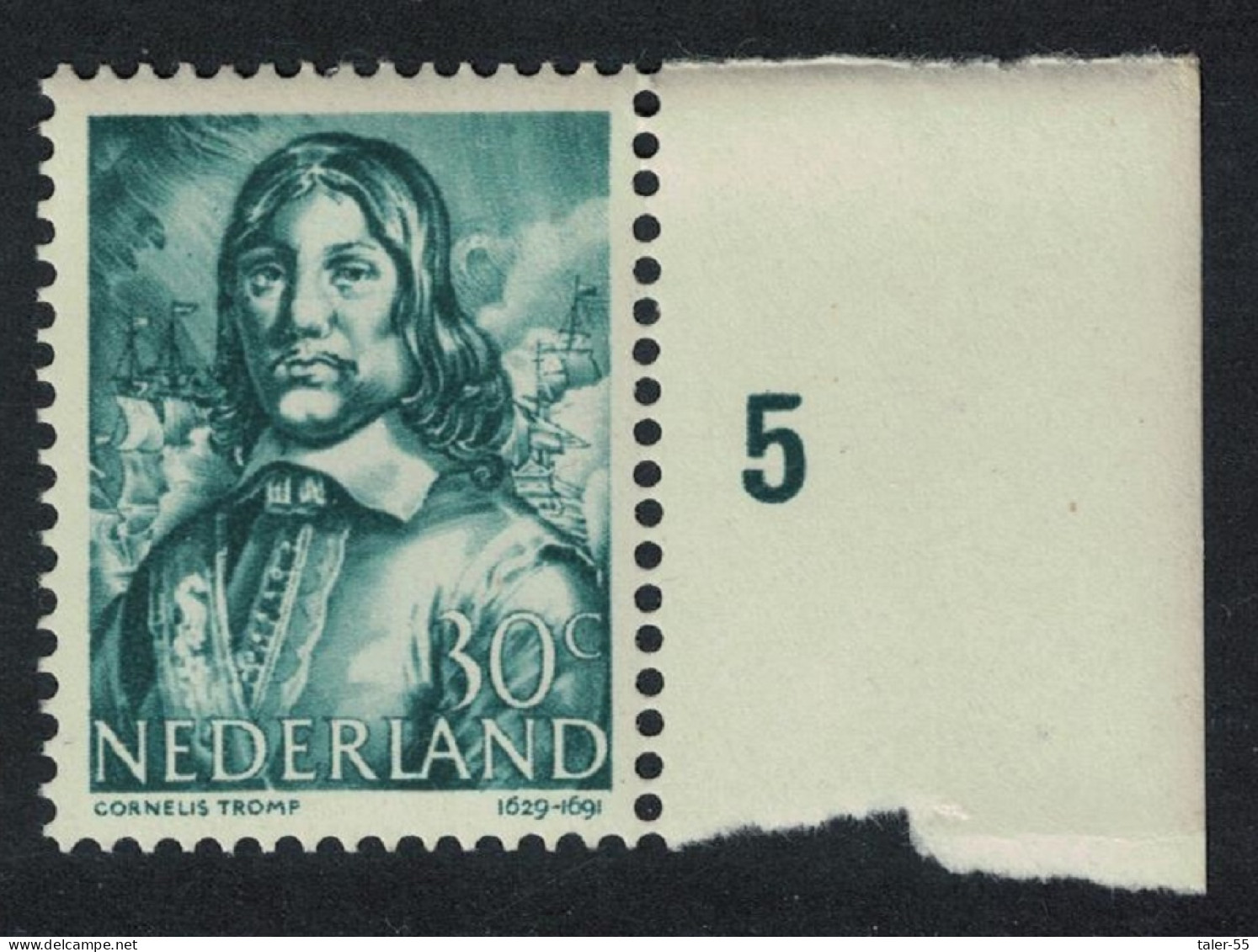 Netherlands Cornelis Tromp Dutch Naval Hero 1943 MNH SG#586 - Unused Stamps