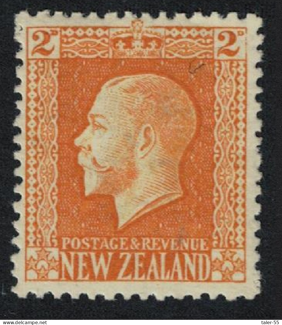 New Zealand King George V White Gum Perf 14*14 1929 MH SG#448 - Unused Stamps