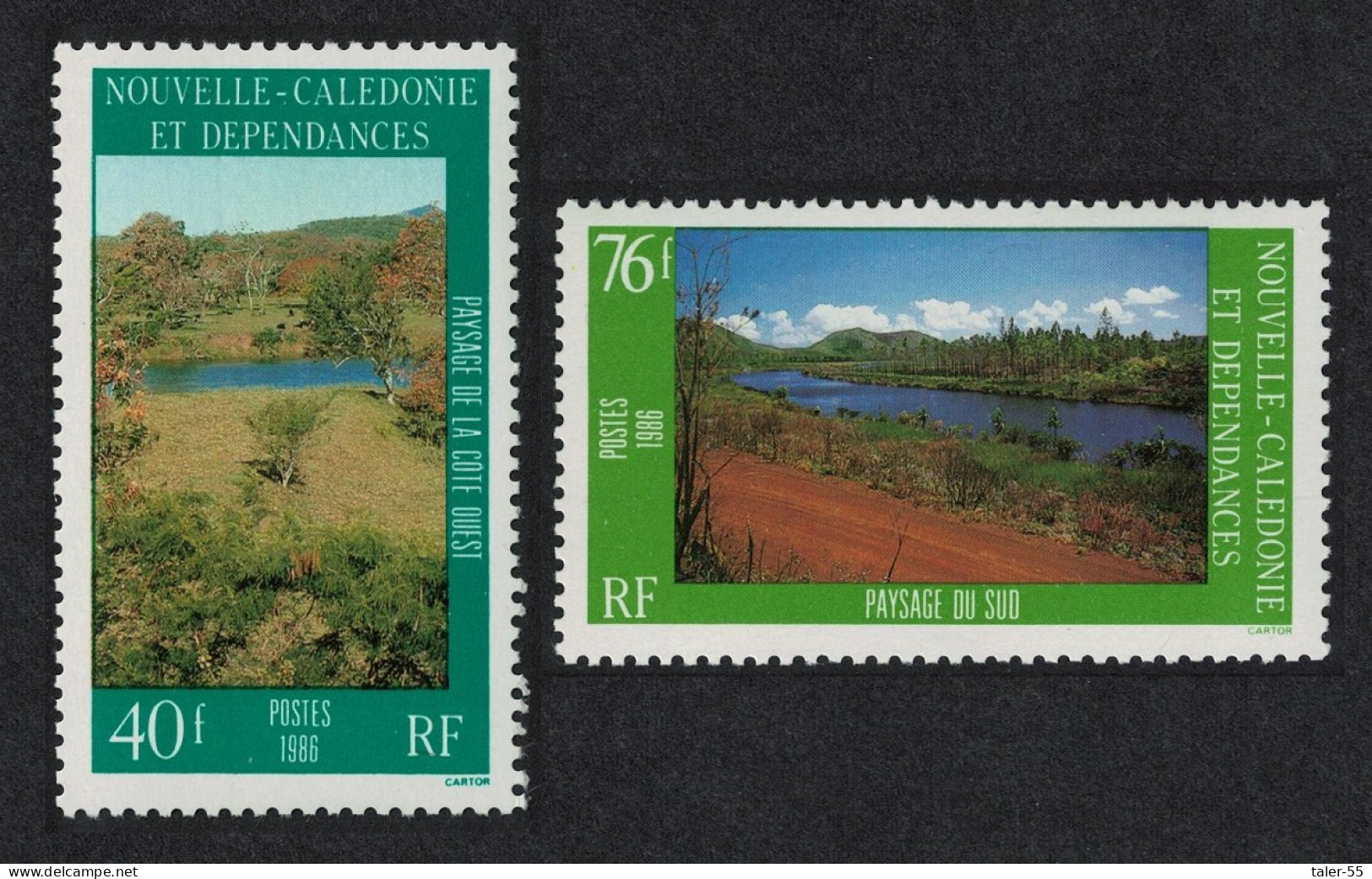 New Caledonia Landscapes 2v 2nd 1986 MNH SG#795-796 - Ungebraucht