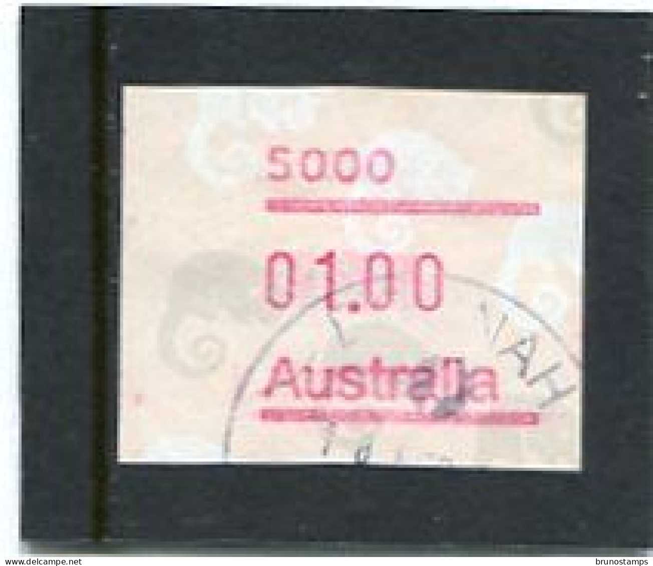 AUSTRALIA - 1988  1$  FRAMA  POSSUM  POSTCODE  5000 (ADELAIDE)  FINE USED - Machine Labels [ATM]