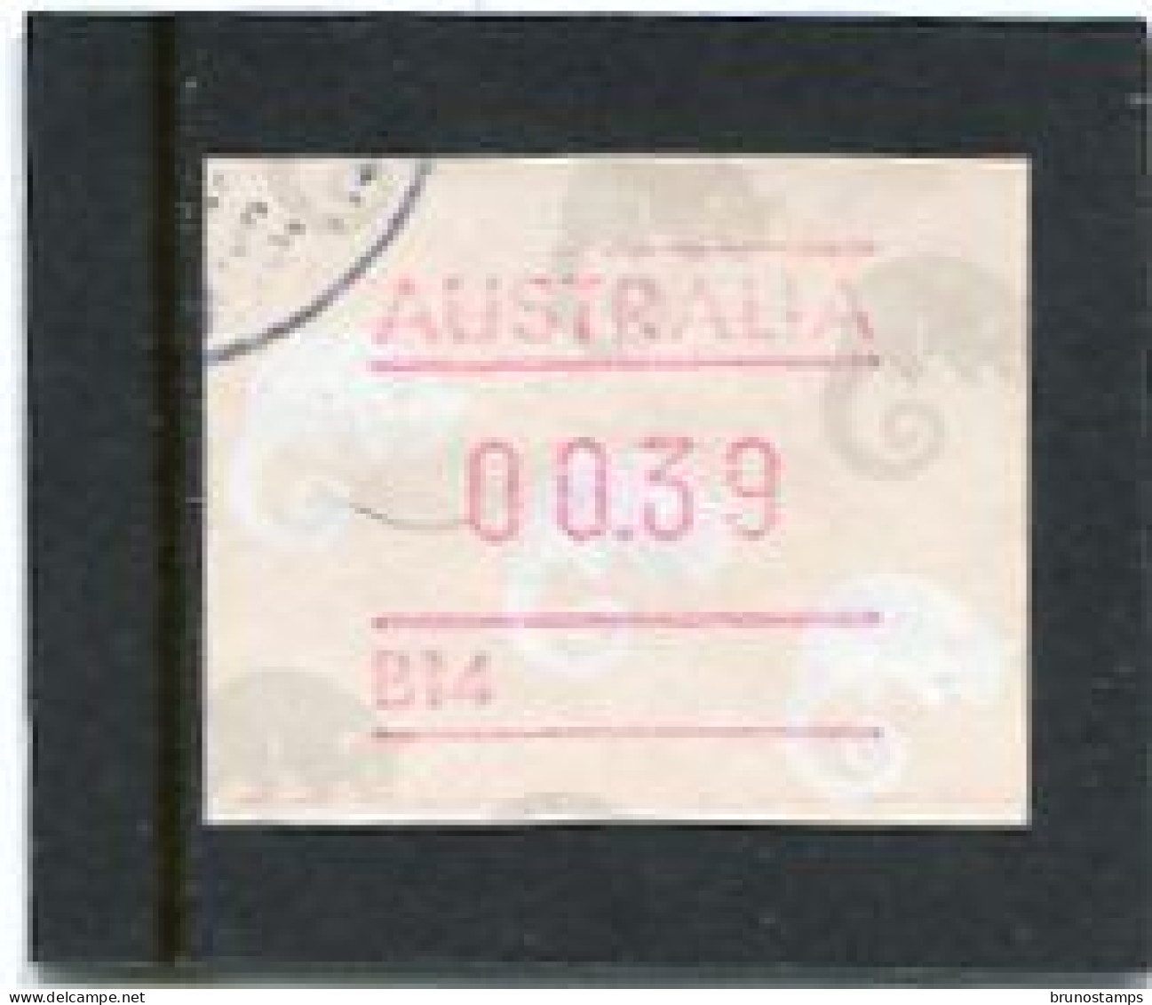 AUSTRALIA - 1988  39c  FRAMA  POSSUM   NO POSTCODE  B14  FINE USED - Automaatzegels [ATM]