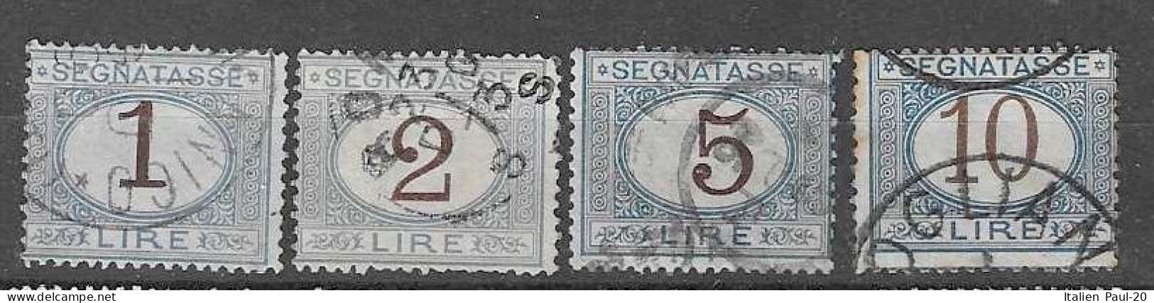 Italien - Selt./gest. Bessere "Portomarken" Aus 1870/1974 - Michel 11/14! - Postage Due