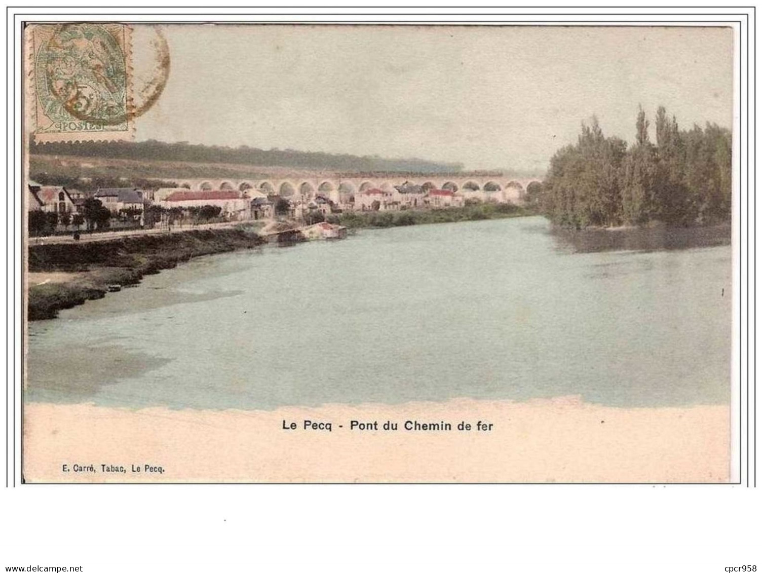 78.LE PECQ.PONT DU CHEMIN DE FER. - Le Pecq