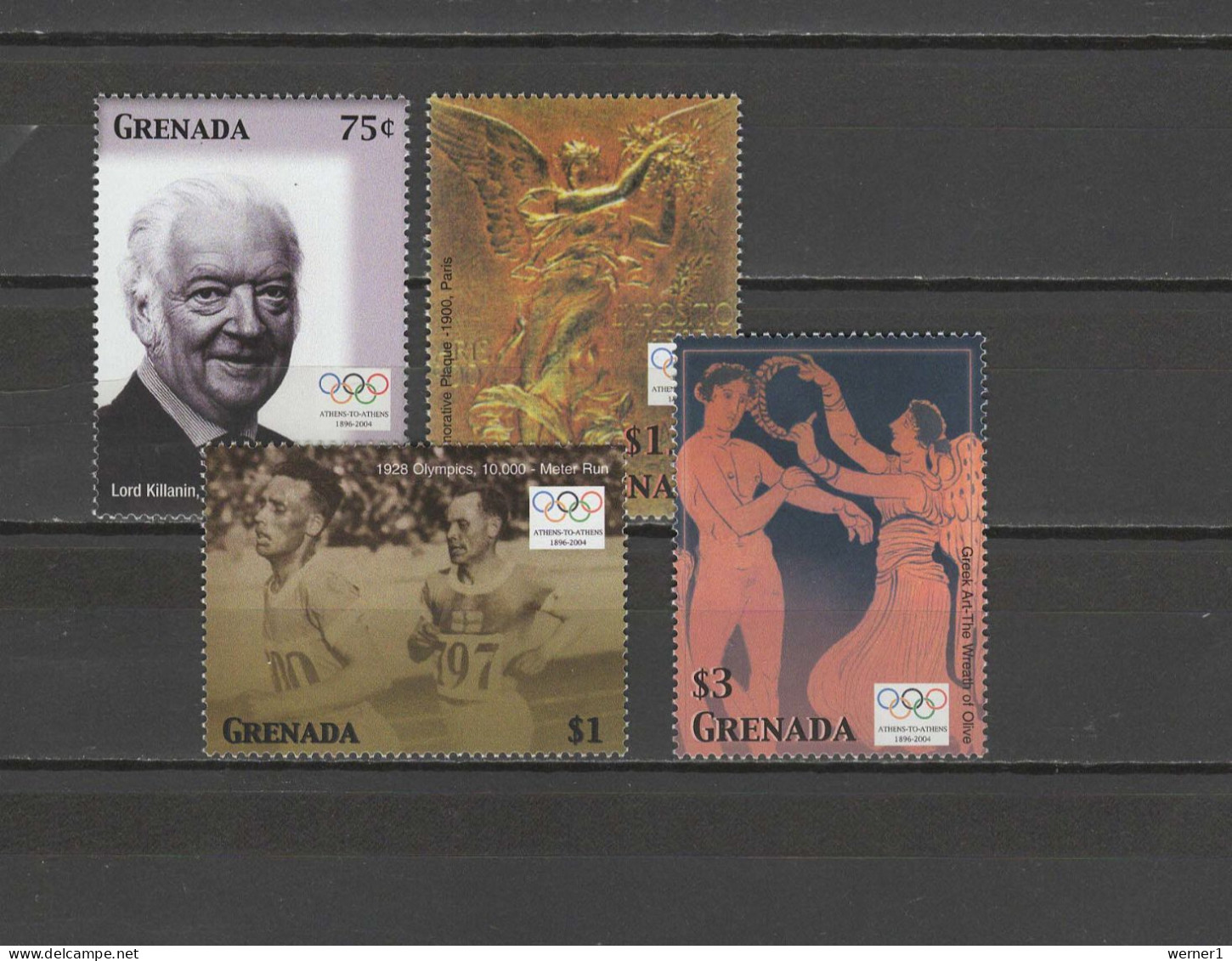 Grenada 2004 Olympic Games Athens, Set Of 4 MNH - Estate 2004: Atene