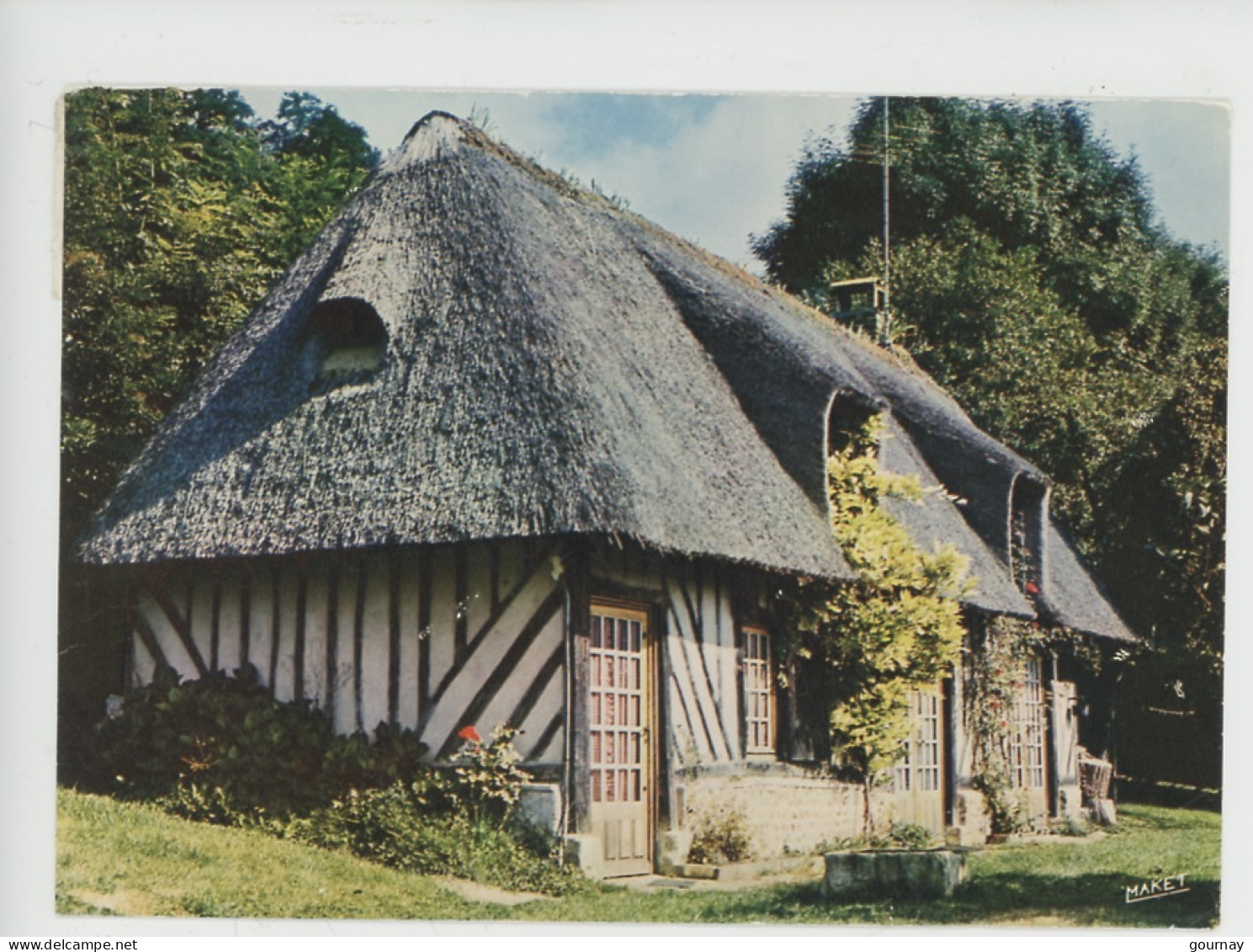 Chaumière Normande (cp Vierge N°9 SC Kettler) Souvenir De ...... - Haute-Normandie