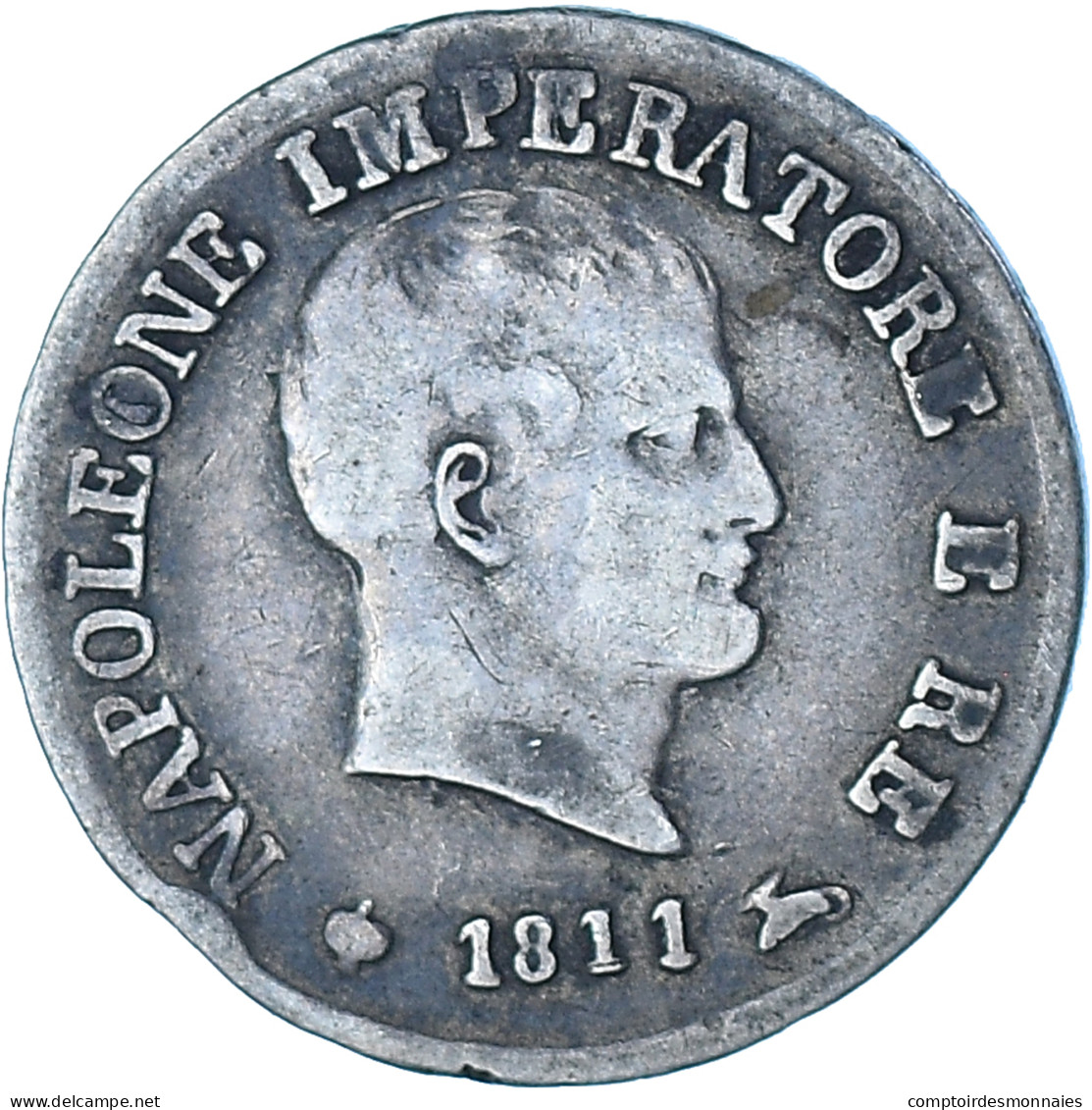 Monnaie, États Italiens, KINGDOM OF NAPOLEON, Napoleon I, 10 Soldi, 1811 - Napoleontisch