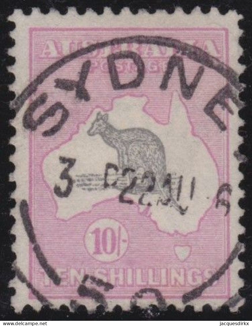 Australia    .   SG    .   15  (2 Scans)      .    1913/14         .   O      .     Cancelled - Used Stamps