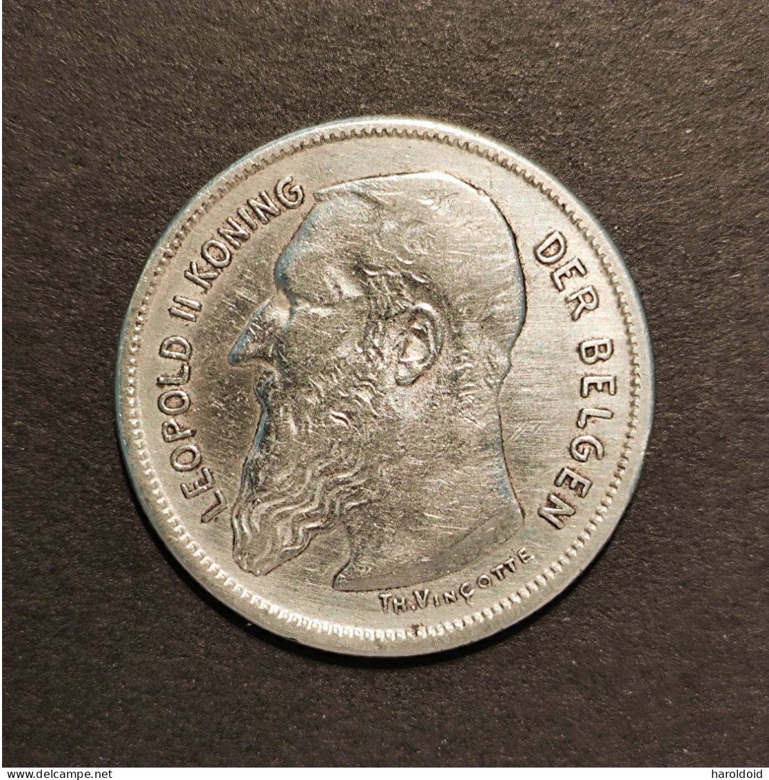 BELGIQUE - 2 FRANK LEOPOLD II 1909 - 2 Francs