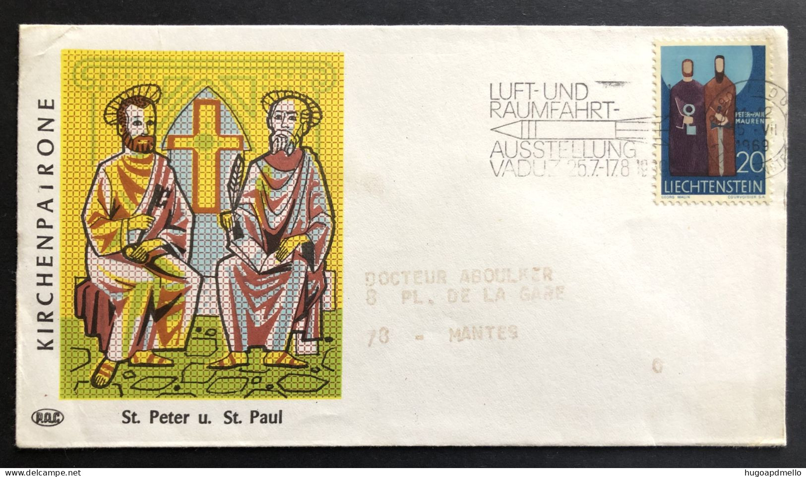 LIECHTENSTEIN, CirculatedFDC, « Kirchenpatrone », « St. Peter And St. Paul », 1978 - FDC