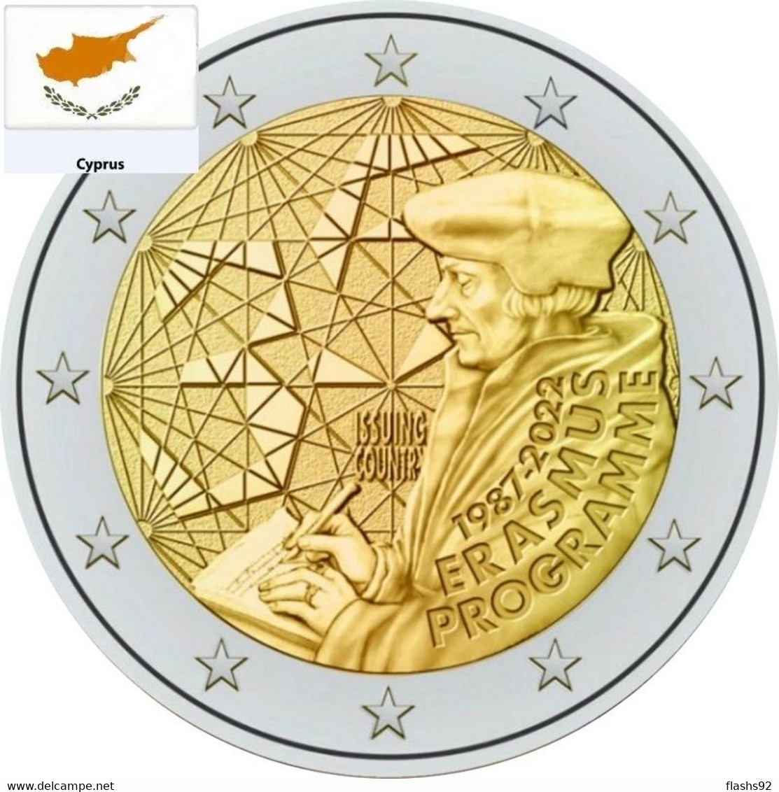 2 Euro Commemorative Chypre 2022 Erasmus - Estonie