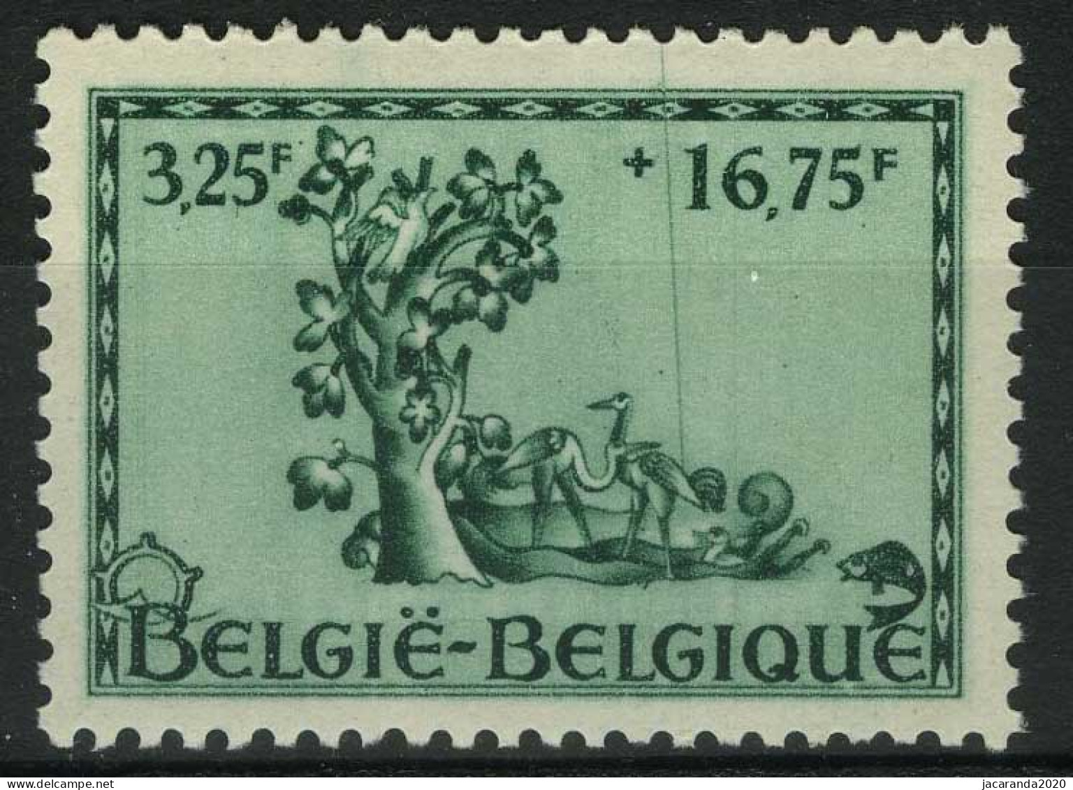 België 629-V ** - Verticale Lijn In Het Midden - Ligne Verticale Dans Le Centre - 1931-1960