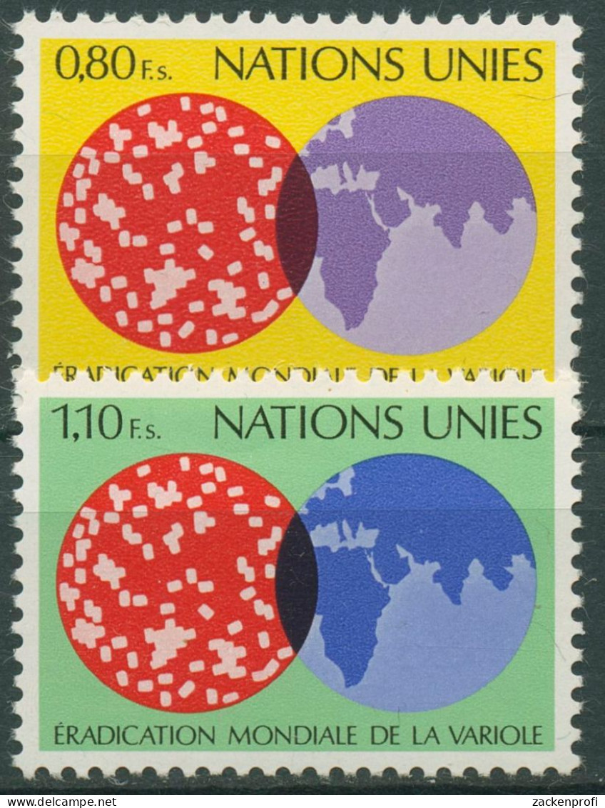 UNO Genf 1978 Ausrottung Der Pocken 73/74 Postfrisch - Neufs