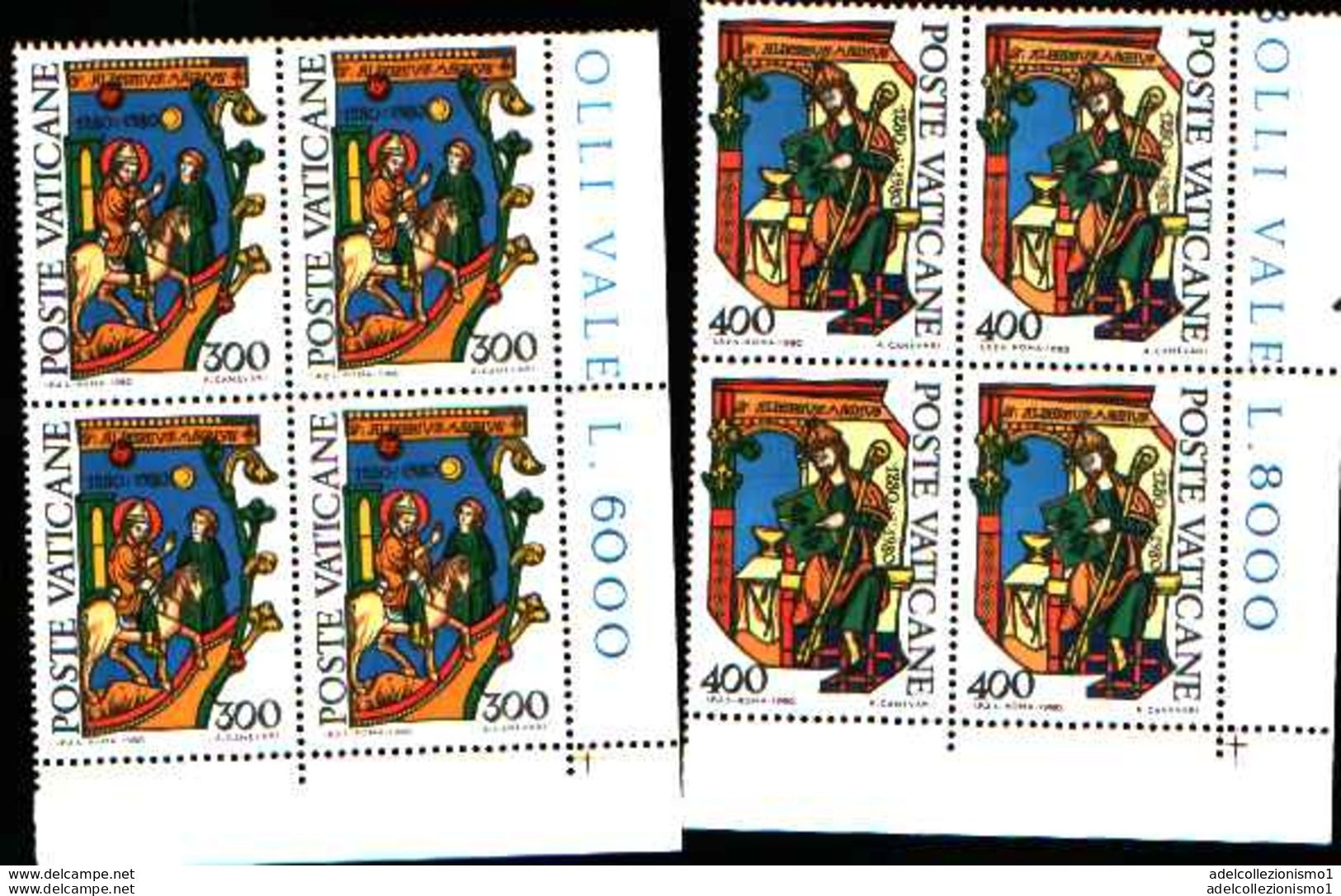 74082) VATICANO LOTTO QUARTINE MNH** VEDI FOTO INDICATIVA - Neufs