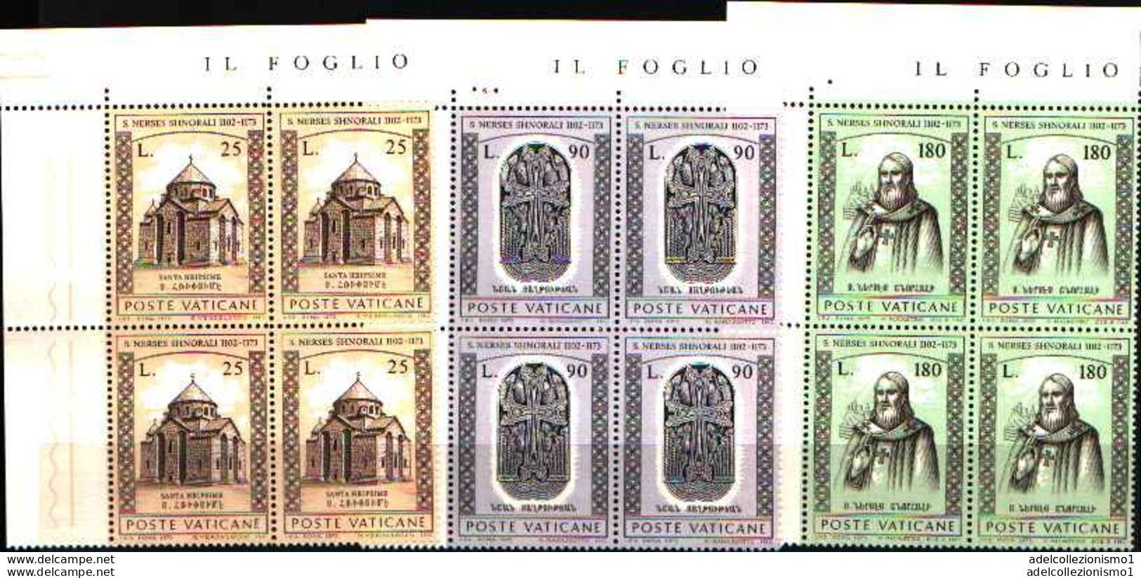 74090) VATICANO LOTTO QUARTINE MNH** VEDI FOTO INDICATIVA - Neufs