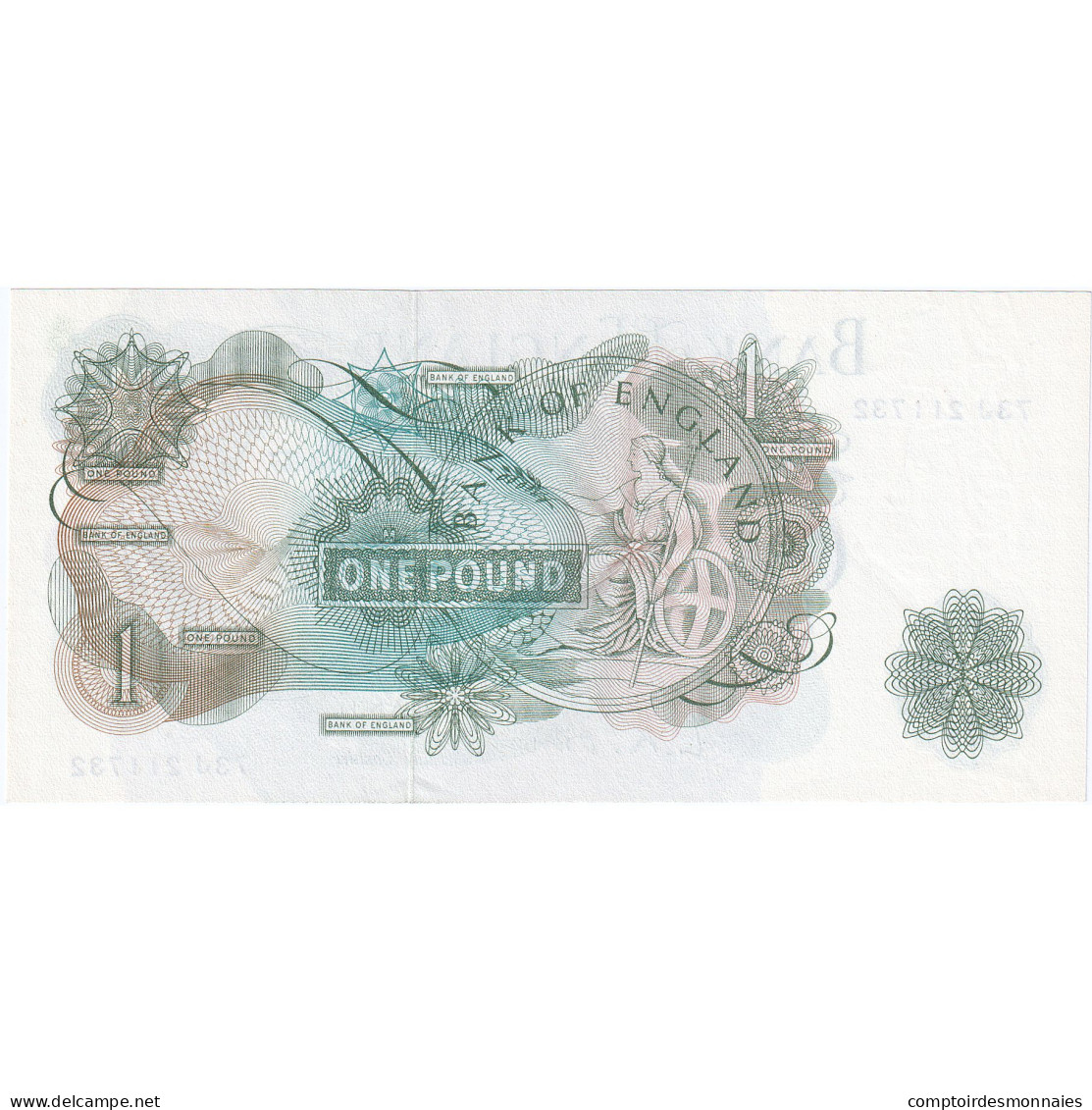 Billet, Grande-Bretagne, 1 Pound, Undated (1960-78), Undated, KM:374e, NEUF - 1 Pond