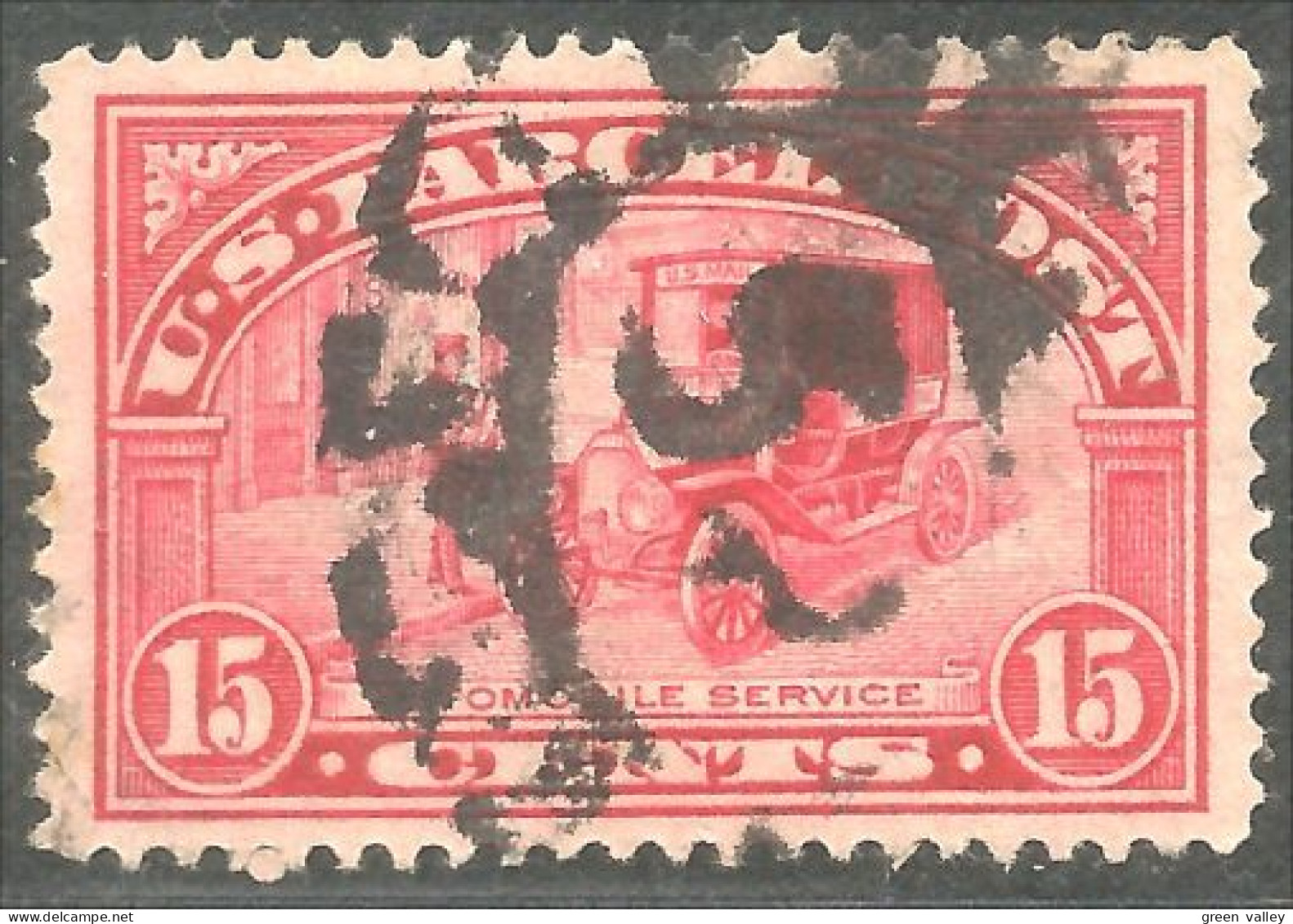 912 USA 1913 15c Red Automobile Parcel Post (USA-455) - Pacchi