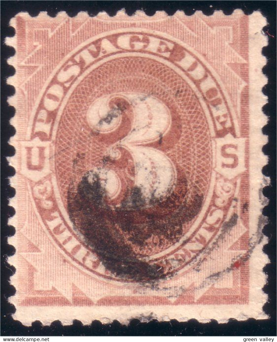 912 USA 1879 Taxe Postage Due 3c Brown (USA-171) - Taxe Sur Le Port