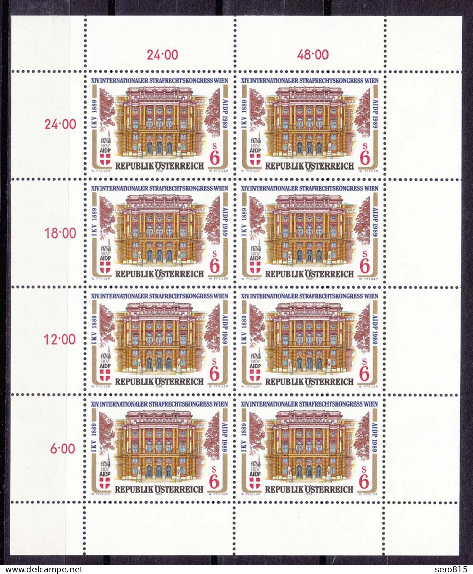 Österreich - Austria - Mi.Nr. 1971 Kleinbogen **  1989 Justizpalast (11069 - Autres & Non Classés