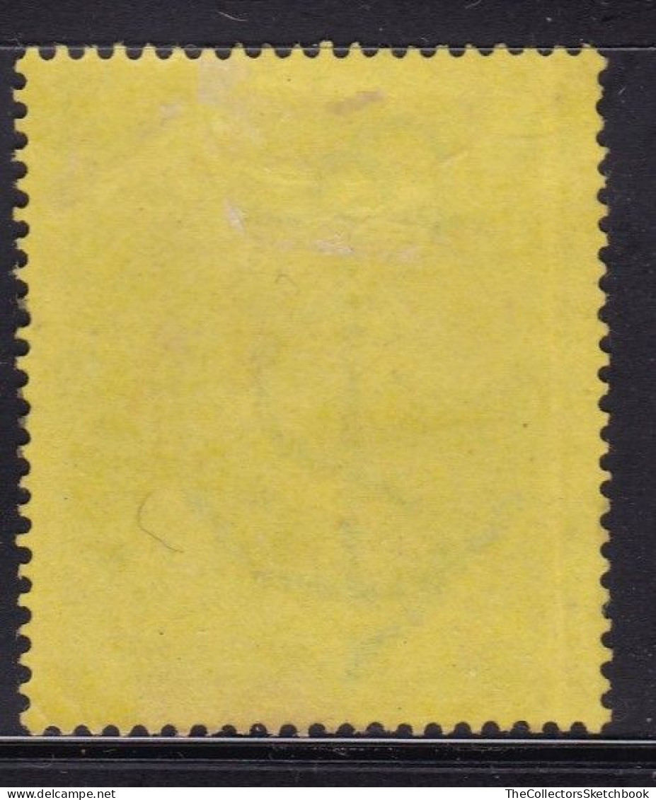 Cape Of Good Hope Revenue Stamp 1885 1d Green In Yellow, Good Used Barefoot 112 - Cabo De Buena Esperanza (1853-1904)