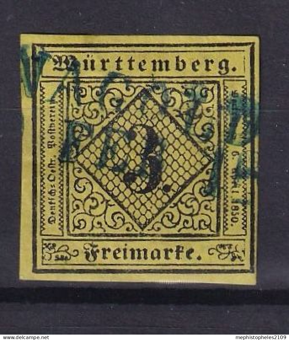 WÜRTTEMBERG 1851 - Canceled - Mi 2 - Other & Unclassified