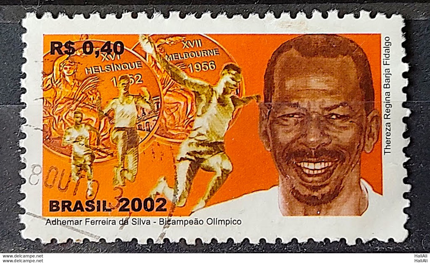 C 2481 Brazil Stamp Adhemar Ferreira Da Silva Jump Triple Athletics 2002 Circulated 2 - Oblitérés