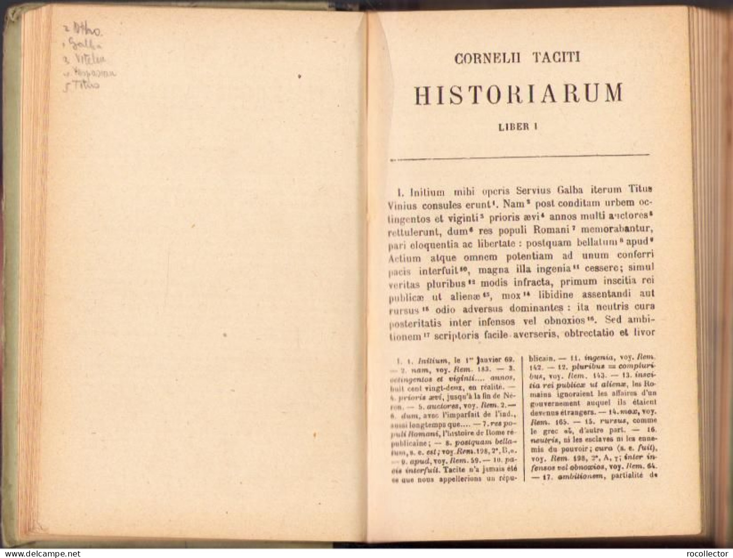 Cornelii Taciti. Historiarum, Libri I Et II, 1921, Paris C1489 - Alte Bücher