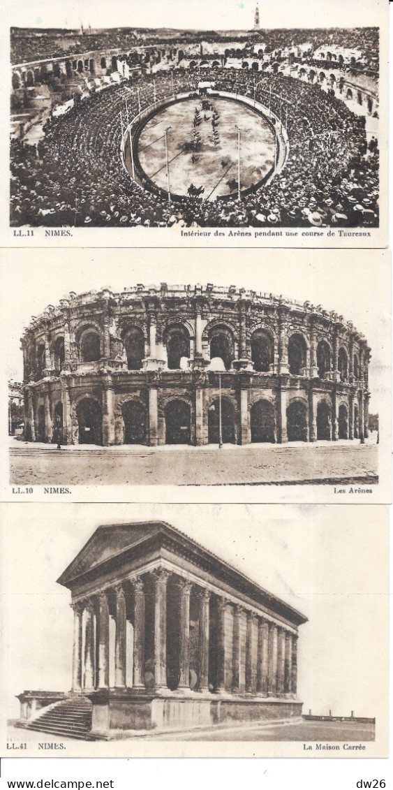 Nîmes, Arènes, Jardin, Bains Romains, Maison Carrée... - Lot De 9 Cartes Non Circulées - Nîmes